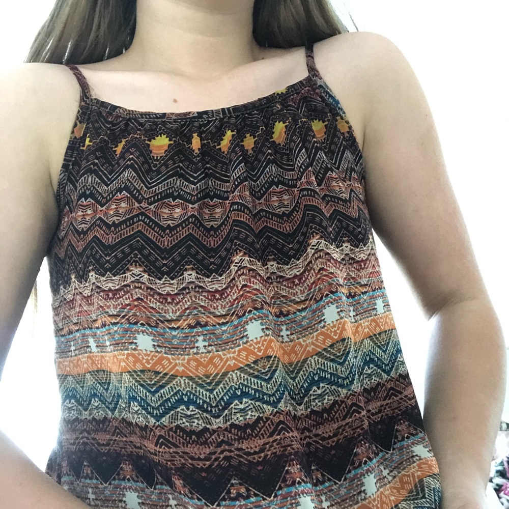 💖2/$10 Beautees Patterned Tank Top - Picture 3 of 4